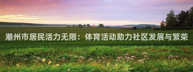 betway西汉姆官网：潮州市居民活力无限：体育活动助力社区发展与繁荣